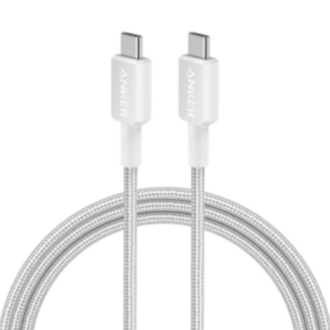 Anker Zolo USB-C to USB-C Cable (240w, 3.3ft, Braided) - White