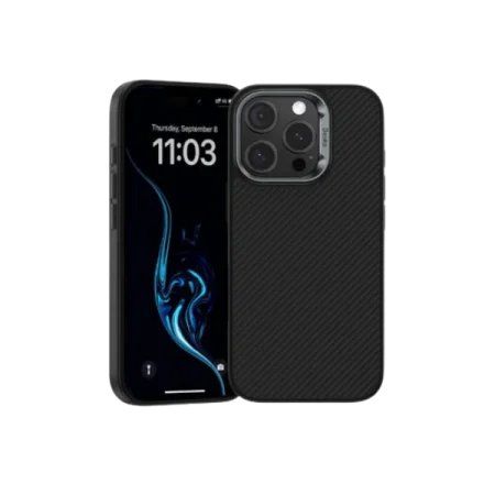 Benks ArmorPro Magnetic Kevlar Case iPhone 16 series (600D/Black/Metal Frame)